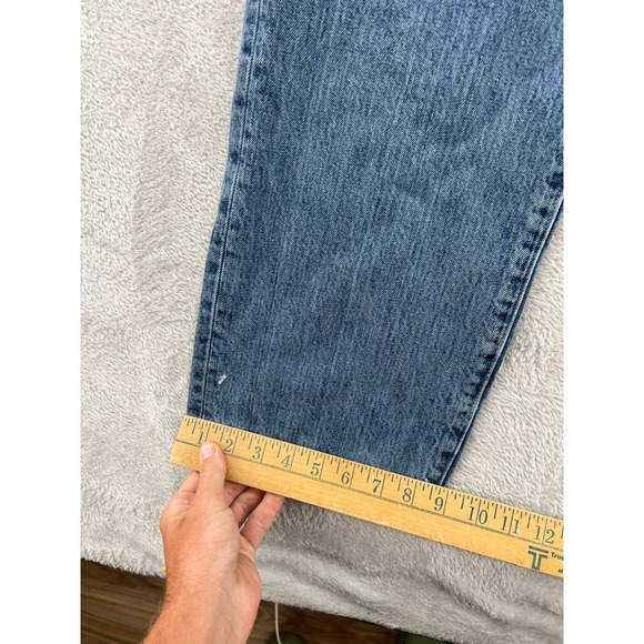 VTG Levis 501 Jeans Mens Sz 36x34 Medium Wash Button Fly Straight Leg 90s - Picture 7 of 14